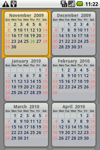 aniAgenda screen