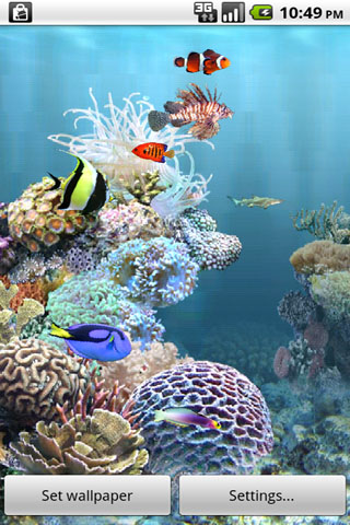 aquarium wallpapers. aniPet Aquarium Live Wallpaper