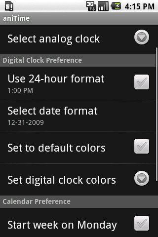 aniTime screen